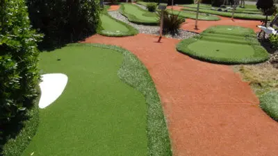 landscape golf course in the garden